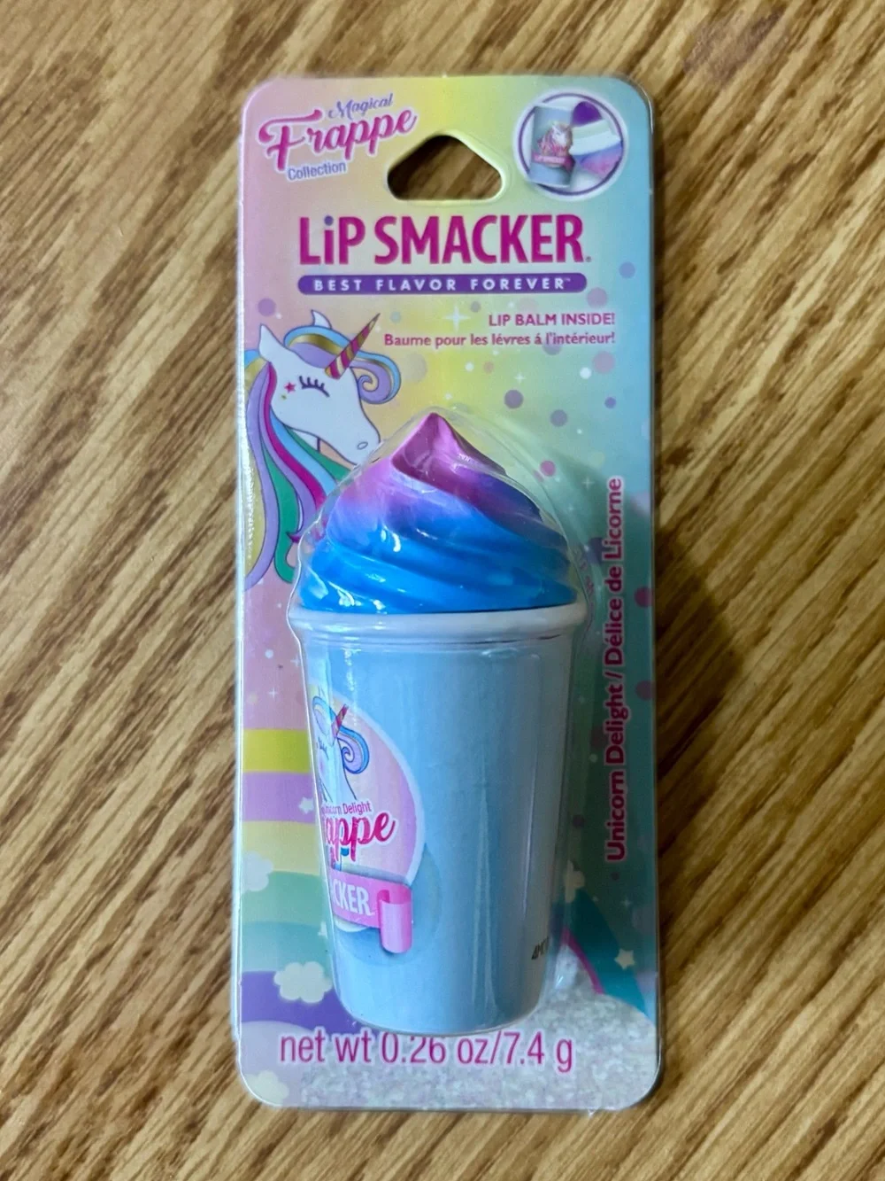 NIP Kids Unicorn Frappe Lip Balm - Blue/Purple/Pink